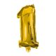 Gold, Gold mini Nummer 1 Folienballon 33 cm