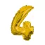 Nummer Gold, Gold Mini Nummer 4 Folienballon 33 cm