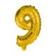 Nummer Gold, Gold mini Nummer 9 Folie Ballon 35 cm