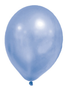 Metallic Blue Pastel Ballon, Luftballon 8 Stück