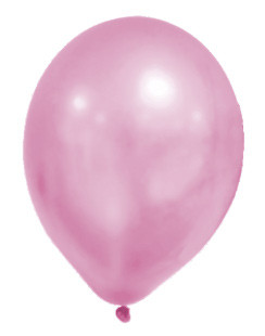 metallic Pink Pastel Ballon, Luftballon 8 Stück