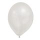 metallic White Pastel Ballon, Luftballon 8 Stück