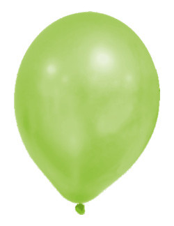 Farbe Metallic Green Pastel Ballon, 8 Stk.