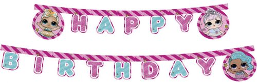 LOL Surprise! Glitterati Happy Birthday Banner 2 m