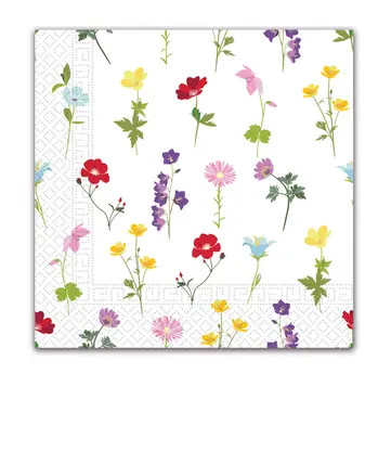 Blume Flowers Field 20er Serviette, 33x33 cm FSC