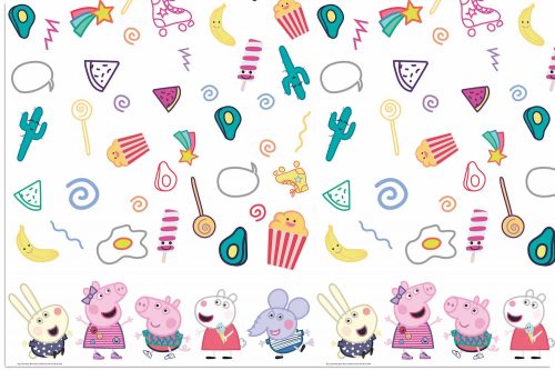 Peppa Wutz Messy Play Kunststoff-Tischdecke 120x180 cm