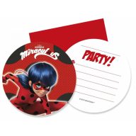   Miraculous Geschichten von Ladybug und Cat Noir Hero Einladung 6er-Set