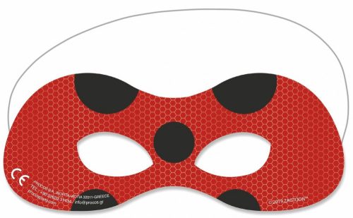 Miraculous Geschichten von Ladybug und Cat Noir Hero Maske, 6 Stück