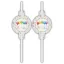Geburtstag Streamers Happy Birthday Papierstrohhalm 4er-Set