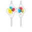 Ballon Sparkling Papierstrohhalm, 4er-Set