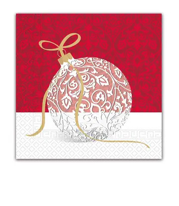 Weihnachten Elegant Xmas Ball Serviette 20 Stk 33x33 cm