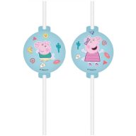 Peppa Wutz Messy Play Papierstrohhalm, 4er-Set FSC