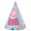Peppa Wutz Messy Play Partyhut, Schako (6er-Pack)