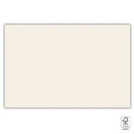   Farbe Unicolour Cream, cremefarbene Papier Tischdecke 120x180 cm FSC