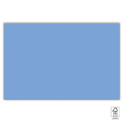 Blue Unicolour Papier Tischdecke 120x180 cm