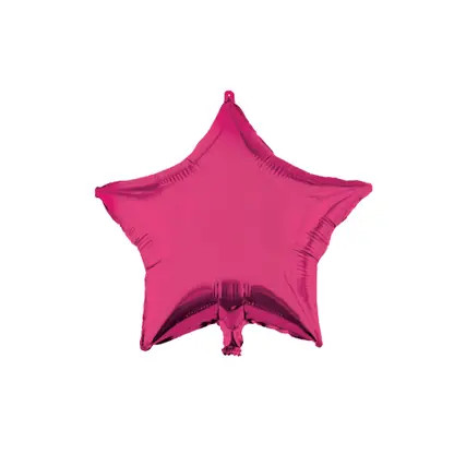 Pink Star, Rosa Star Folienballon 46 cm