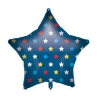 Star Blue Star Folienballon 46 cm