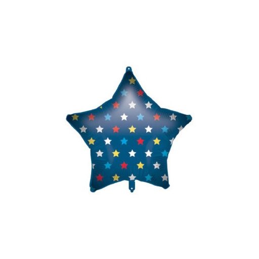 Star Blue Star Folienballon 46 cm