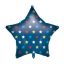 Star Blue Star Folienballon 46 cm