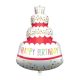 Happy Birthday Cake Folienballon 96 cm