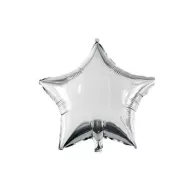 Star Silver Star, Silberfolienballon 46 cm