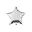 Star Silver Star, Silberfolienballon 46 cm