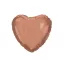 Farbe Rosegoldenes Herz, Herzfolienballon 46 cm