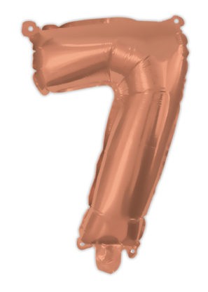 Nummer Rose Gold Nummer 7 Folienballon 95 cm
