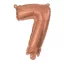 Nummer Rose Gold Nummer 7 Folienballon 95 cm