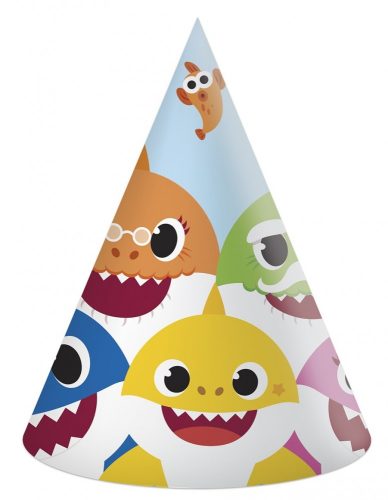 Baby Shark Fun in the Sun Partyhut, 6 Stück