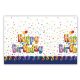 Multifarbig Happy Birthday Tischdecke aus Kunststoff 120*180 cm