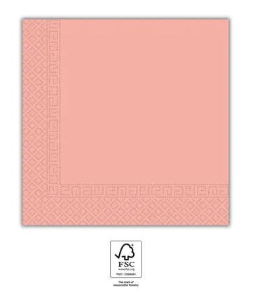 Farbe Unicolour Rosa Serviette 20 Stk 33x33 cm FSC