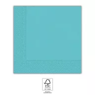   Farbe Unicolour Blau Light Blue Servietten 20 Stk 33x33 cm FSC