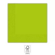   Farbe Unicolour Grün Light Green Serviette, 20er Pack, 33x33 cm FSC