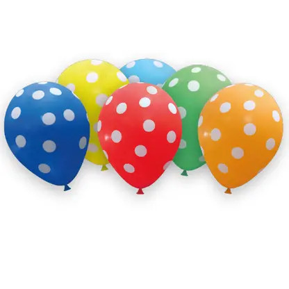 Colorful Dots, Farbe Ballon, Luftballon 6 Stück