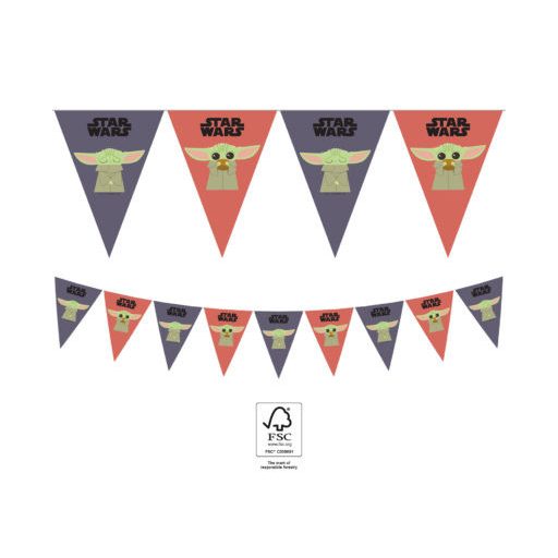 Star Wars The Mandalorian Wimpelkette FSC 2,3 m