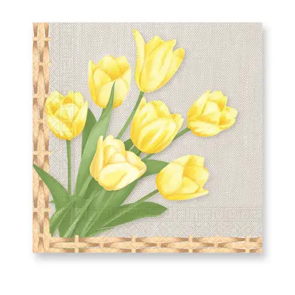 Ostern Tulips Serviette 20 Stk 33x33 cm