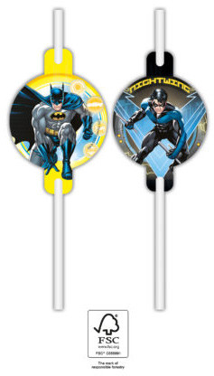 Batman Rogue Rage Papierstrohhalm 4 Stück Set FSC