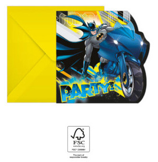 Batman Rogue Rage Party Einladung 6 Stück FSC