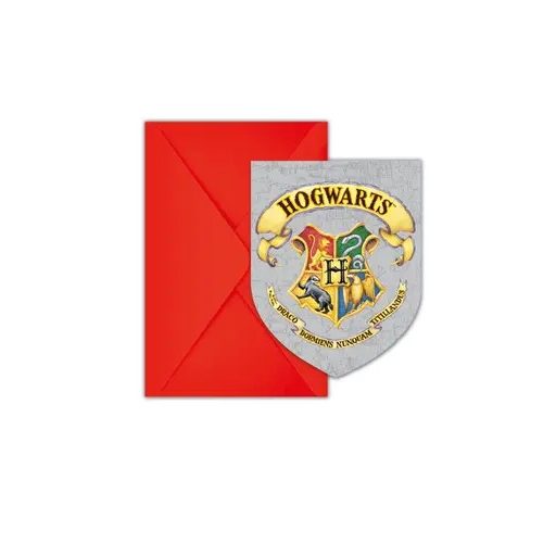 Harry Potter Hogwarts Houses Party-Einladung 6er-Set FSC