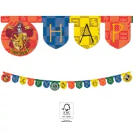 Harry Potter Hogwarts Houses Happy Birthday Schild FSC 2 m