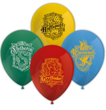 Harry Potter Hogwarts Houses Ballon, Luftballon 8 Stück