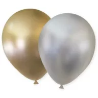 Geburtstag Shiny Silver, Gold Ballon, 6-teiliges Set