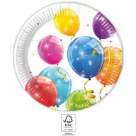 Ballon Sparkling Pappteller 8 Stück 23 cm FSC