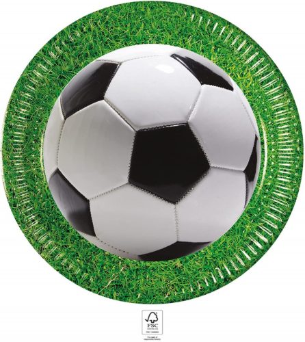 Fußball Soccer Field Pappteller 8 Stück 23 cm FSC