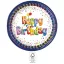 Geburtstag Multicolor Happy Birthday Pappteller 8 Stk 23 cm FSC