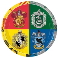 Harry Potter Hogwarts Houses Papierteller 8 Stk 23 cm FSC
