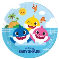 Baby Shark Fun in the Sun Pappteller 23 cm FSC, 8 Stk