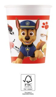 Paw Patrol Ready for Action Pappbecher 8 Stück 200 ml FSC