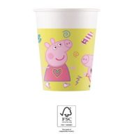 Peppa Wutz Messy Play Papierbecher 8 Stk 200 ml FSC